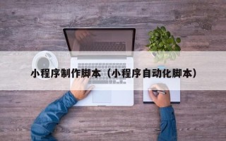 河池小程序制作脚本（小程序自动化脚本）